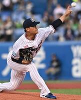 力投する高橋（撮影・開出牧）
