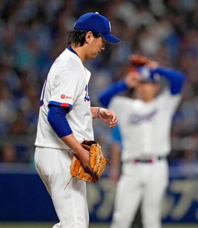 ５回、源田に先制打を許した先発の涌井