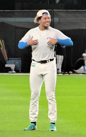 １軍に合流した日本ハム・水谷