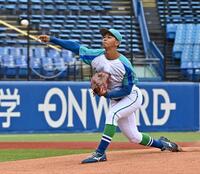 好投する周南公立大・早川彰太郎（撮影・持木克友）