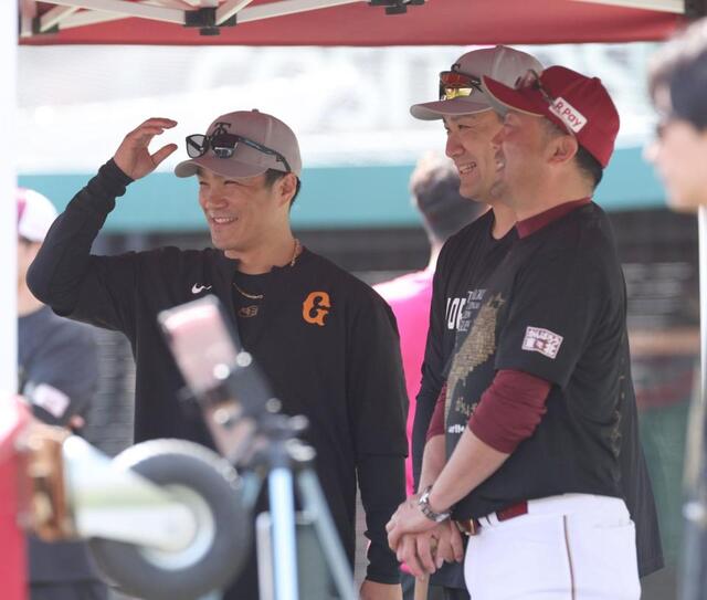 巨人田中&則本 古巣楽天ナインと再会