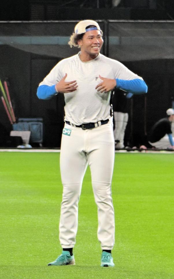 １軍に合流した日本ハム・水谷