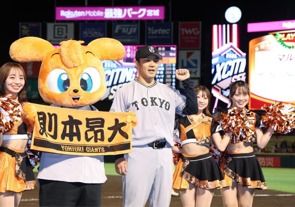 古巣から勝利をあげた則本（撮影・金田祐二）