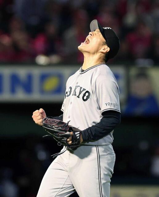 巨人・則本 12球団勝利達成！126球熱投も笑顔なし「この地で勝て