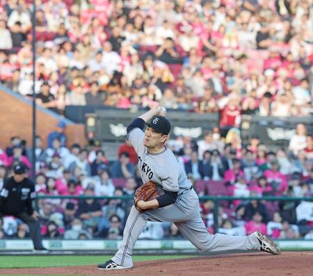 楽天戦に先発した巨人・田中将