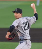 　力投する戸郷（撮影・金田祐二）