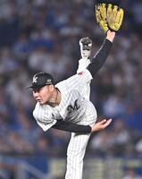 力投する広池（撮影・開出牧）