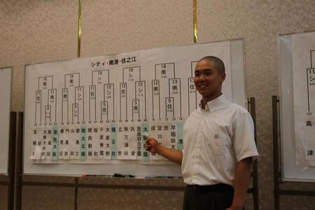 抽選会に参加した黒川