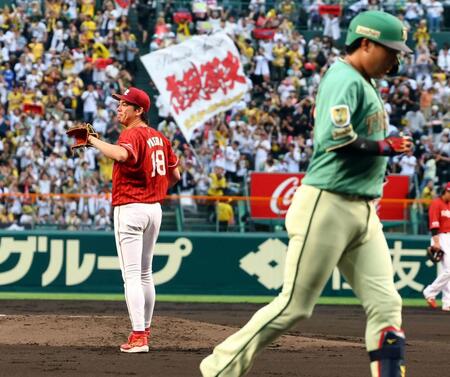 ２回、大山に先制２ランを許す前田健（撮影・山口登）