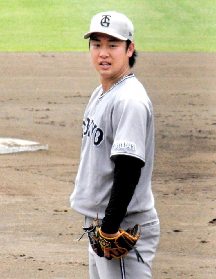 　ライブＢＰに登板した山崎
