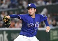巨人打線に立ち向かう金丸（撮影・佐藤厚）