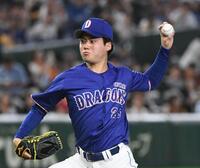 巨人打線に立ち向かう金丸（撮影・佐藤厚）