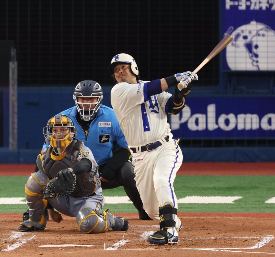 ２回、ソロを放つ宮崎（撮影・金田祐二）
