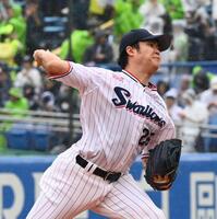 力投する松本健（撮影・園田高夫）