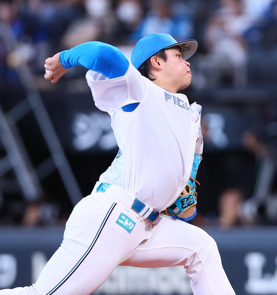 １回、力投する孫（撮影・中島達哉）