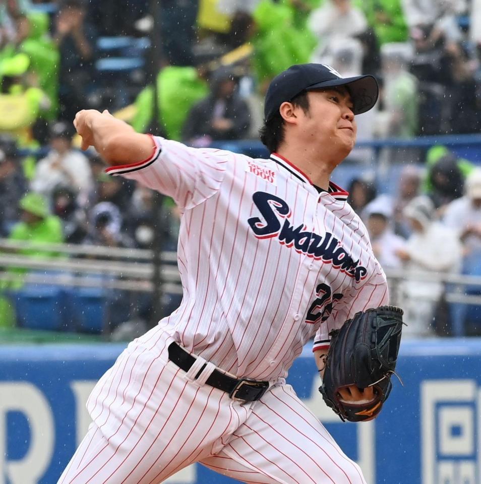 力投する松本健（撮影・園田高夫）