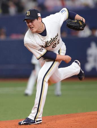 力投するオリックス・九里亜蓮（撮影・坂部計介）