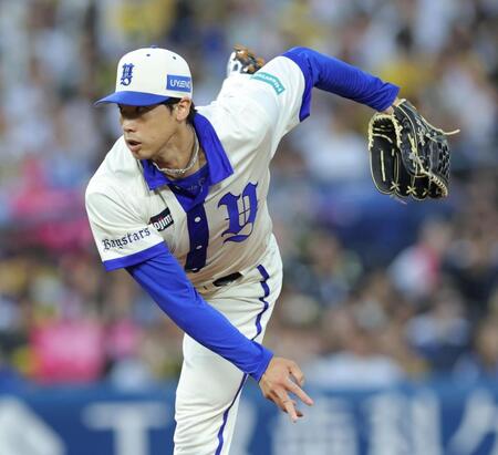 阪神戦に先発する尾形（撮影・西岡正）
