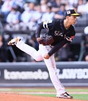 １回、力投する前田悠（撮影・中島達哉）