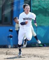 ５０ｍ走で５秒７８の好タイムを出した中京大・鈴木湧陽（撮影・伊藤笙子）