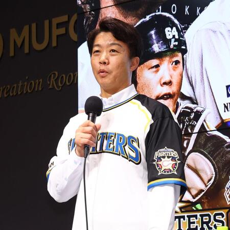 「ＦＩＧＨＴＥＲＳ　ＬＥＧＥＮＤＳ　ＧＡＭＥ」開催の記者発表会見で話す鶴岡慎也氏（撮影・中島達哉）