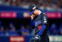 ５回途中、降板する桜井