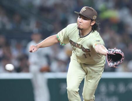 ４回、古賀を投ゴロにしとめる伊藤（撮影・金田祐二）