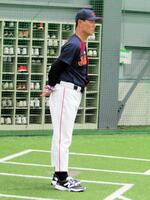 トライアウトに出席したＵ－１２侍ジャパン日本代表・桑田真澄監督
