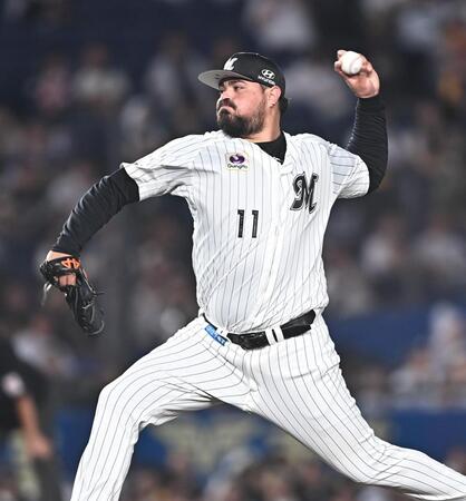 １２回から登板しピシャリと抑えたカスティーヨ（撮影・開出牧）