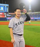 チームトップとなる６勝目を挙げた井上（撮影・石井剣太郎）