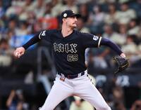日本ハム戦に先発するジェリー（撮影・中島達哉）