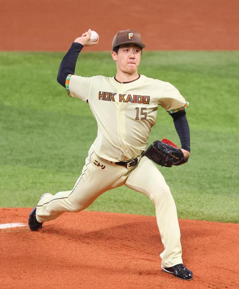 オリックス戦に先発する北山（撮影・中島達哉）