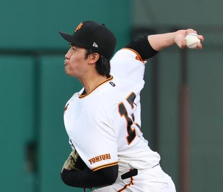 ヤクルト戦に先発した西舘