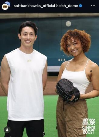ソフトバンクのインスタグラム（＠ｓｏｆｔｂａｎｋｈａｗｋｓ＿ｏｆｆｉｃｉａｌ）より
