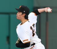 ヤクルト戦に先発した西舘