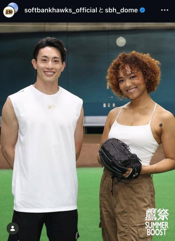 ソフトバンクのインスタグラム（＠ｓｏｆｔｂａｎｋｈａｗｋｓ＿ｏｆｆｉｃｉａｌ）より