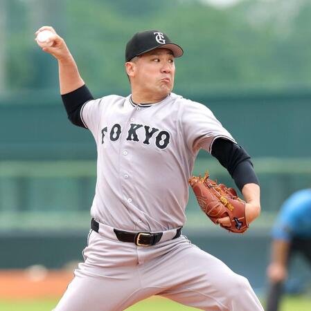 イースタン・ヤクルト戦に先発し力投する田中将（撮影・西岡正）