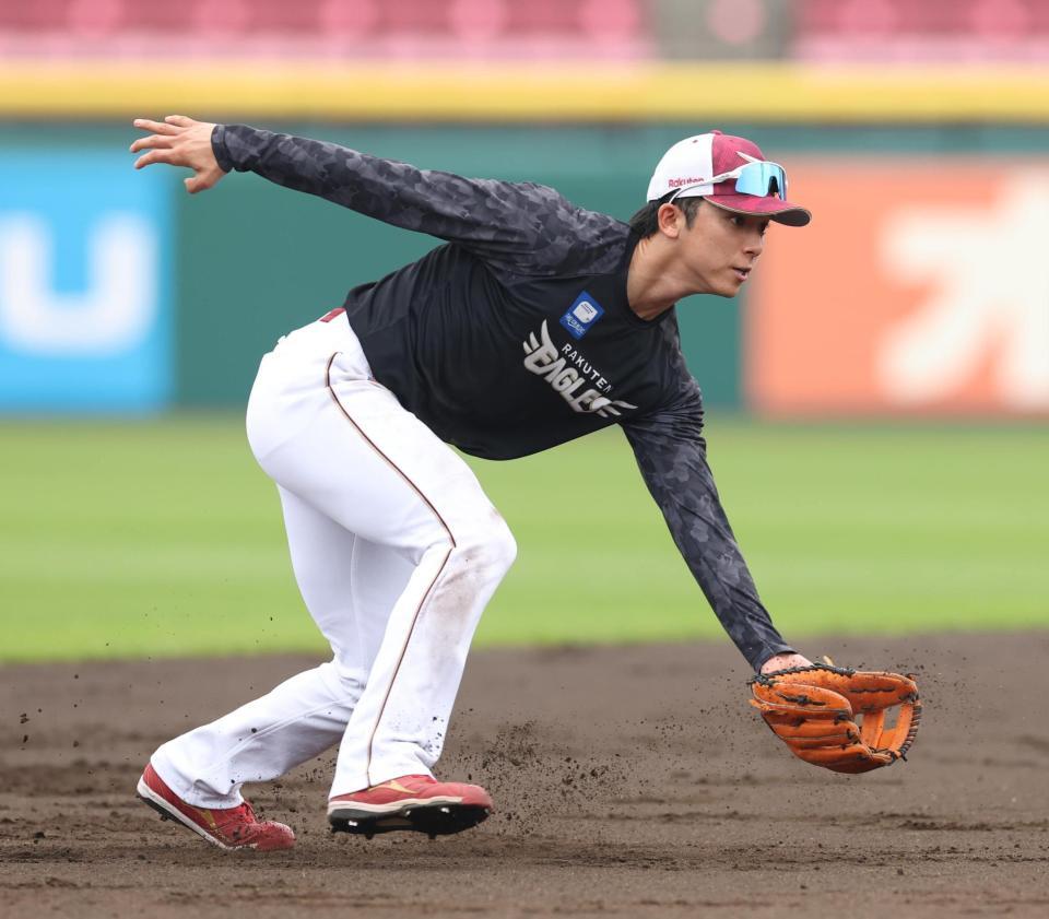 １軍に合流した宗山（撮影・金田祐二）