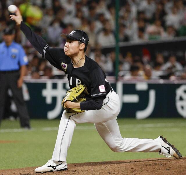 　ソフトバンク戦に先発したロッテ・広池