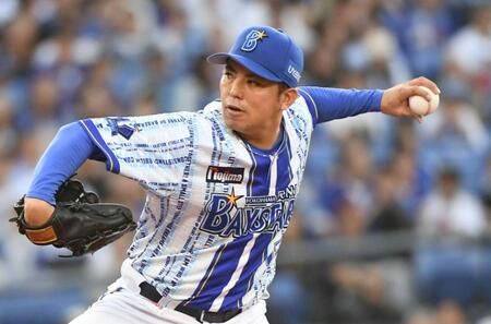 中日打線に立ち向かう東（撮影・佐藤厚）