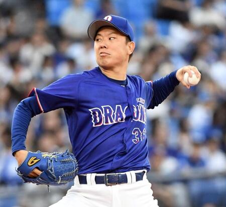 ＤｅＮＡ打線に立ち向かう松葉（撮影・佐藤厚）
