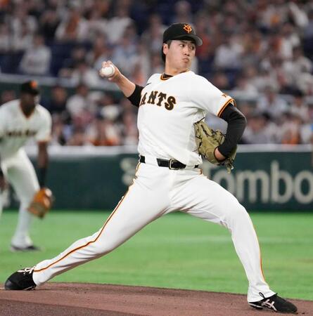 阪神戦に先発した巨人・西舘