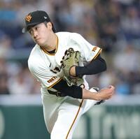 阪神戦に先発する西舘（撮影・西岡正）