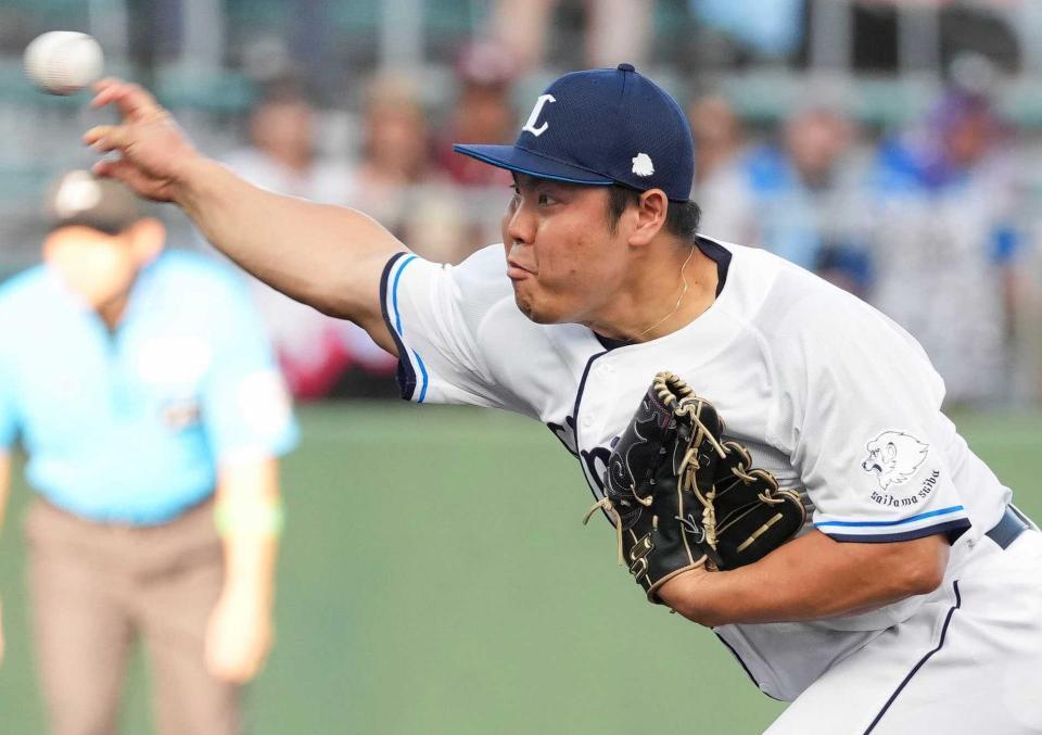　楽天戦に先発した平良