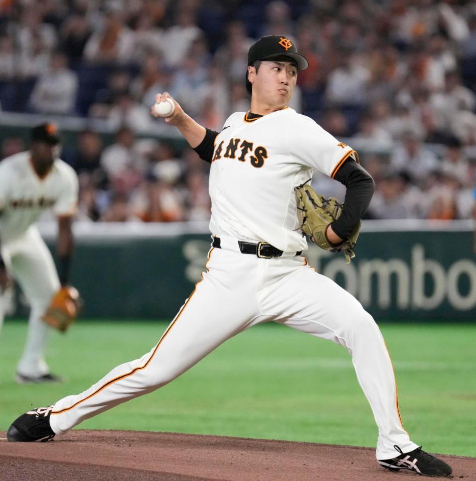 阪神戦に先発した巨人・西舘