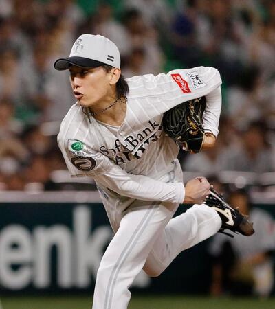 楽天戦に先発したソフトバンク・大津