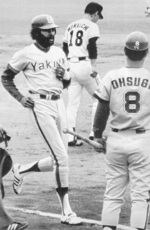 　ヤクルトで活躍したスコット＝１９８１年