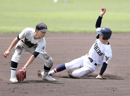　６回、二盗を決める社・光武
