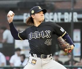 　楽天戦に先発した片山
