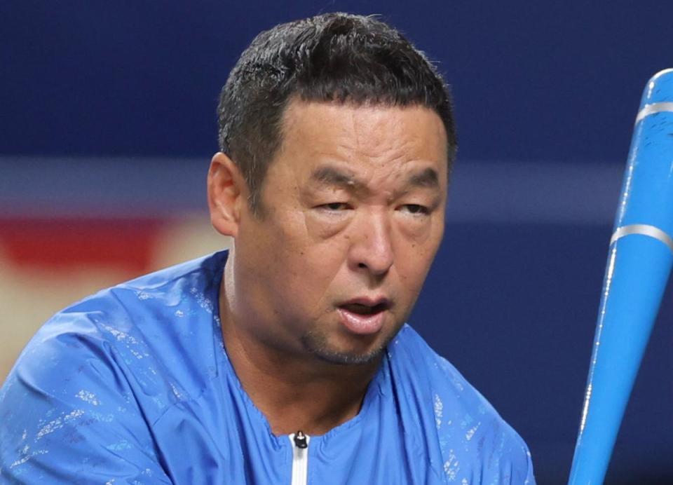 中日・松中信彦コーチ